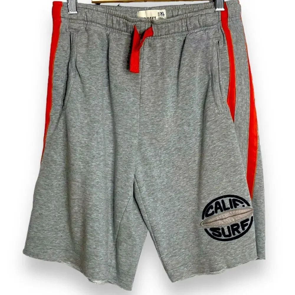 Old Navy California Surf Sweat Shorts Boys XL Gray Drawstring Casual Athleisure
